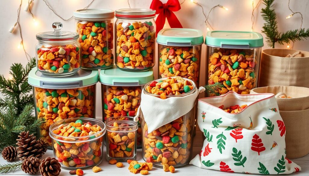 Christmas Chex Mix Storage Tips