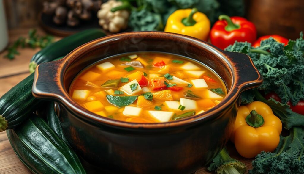 Low Carb Vegetable Soup in Crock Pot