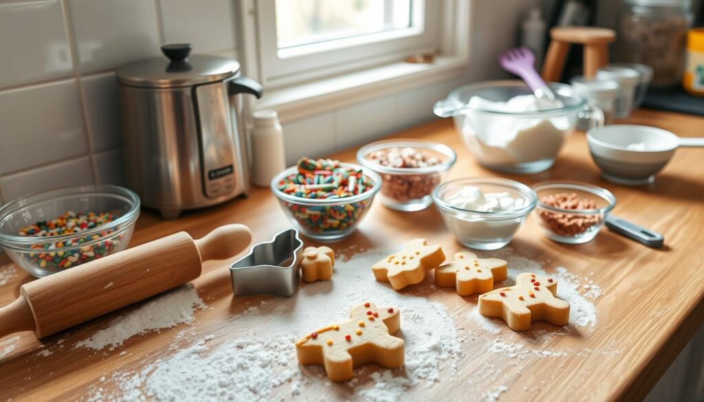 Workspace for Homemade Animal Crackers